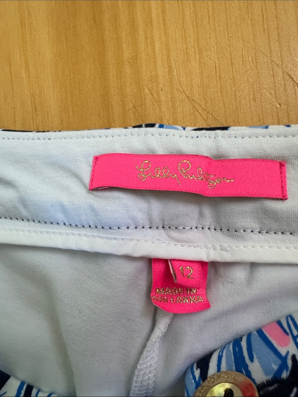 Lilly Pulitzer Navy Sailboat Print Mini Skort with Pink & Light Blue - Picture 2 of 4